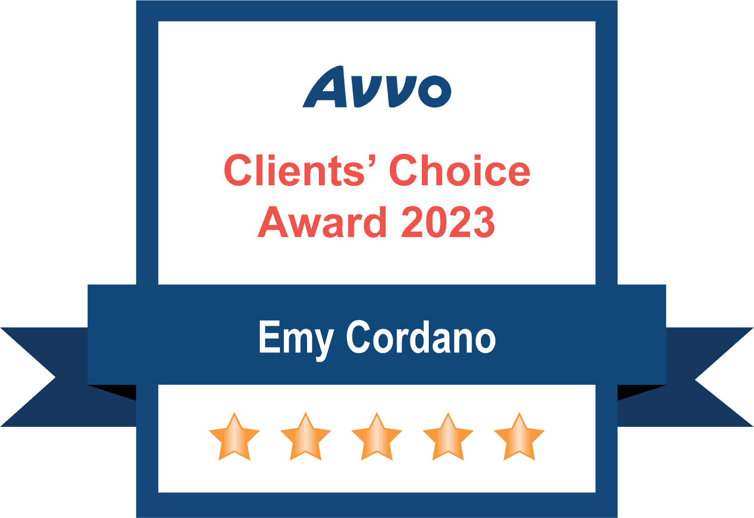 Emy Cordano Avvo award